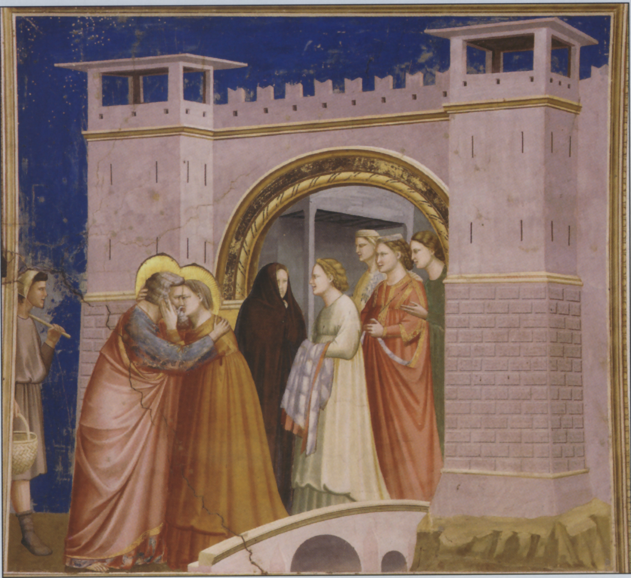 Встреча Иоакима и Анны у Золотых ворот. Фреска Джотто. Около 1305