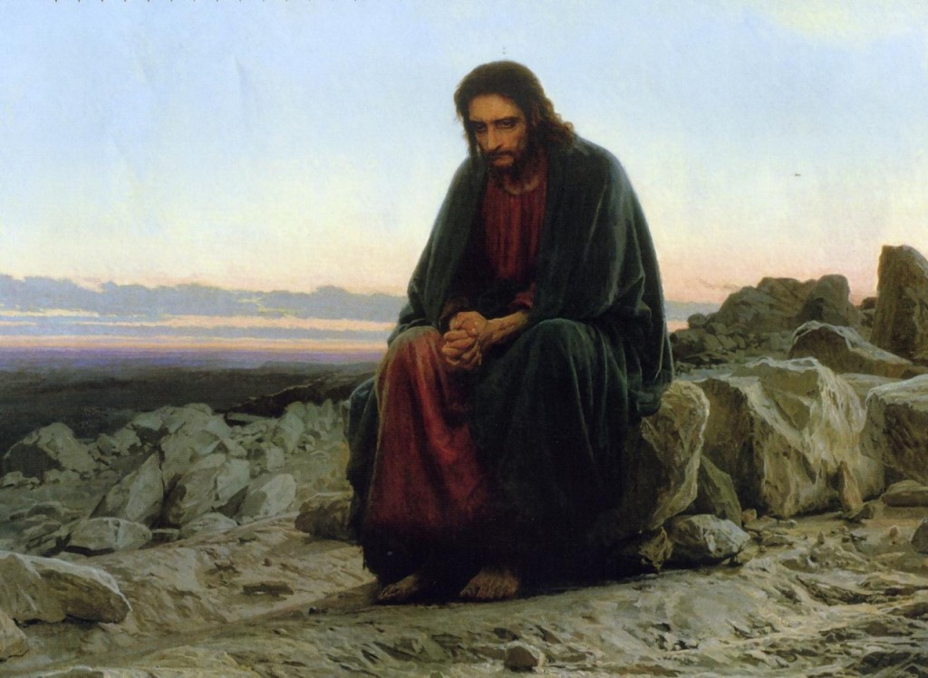 Крамской И.Н. Христос в пустыне. 1872