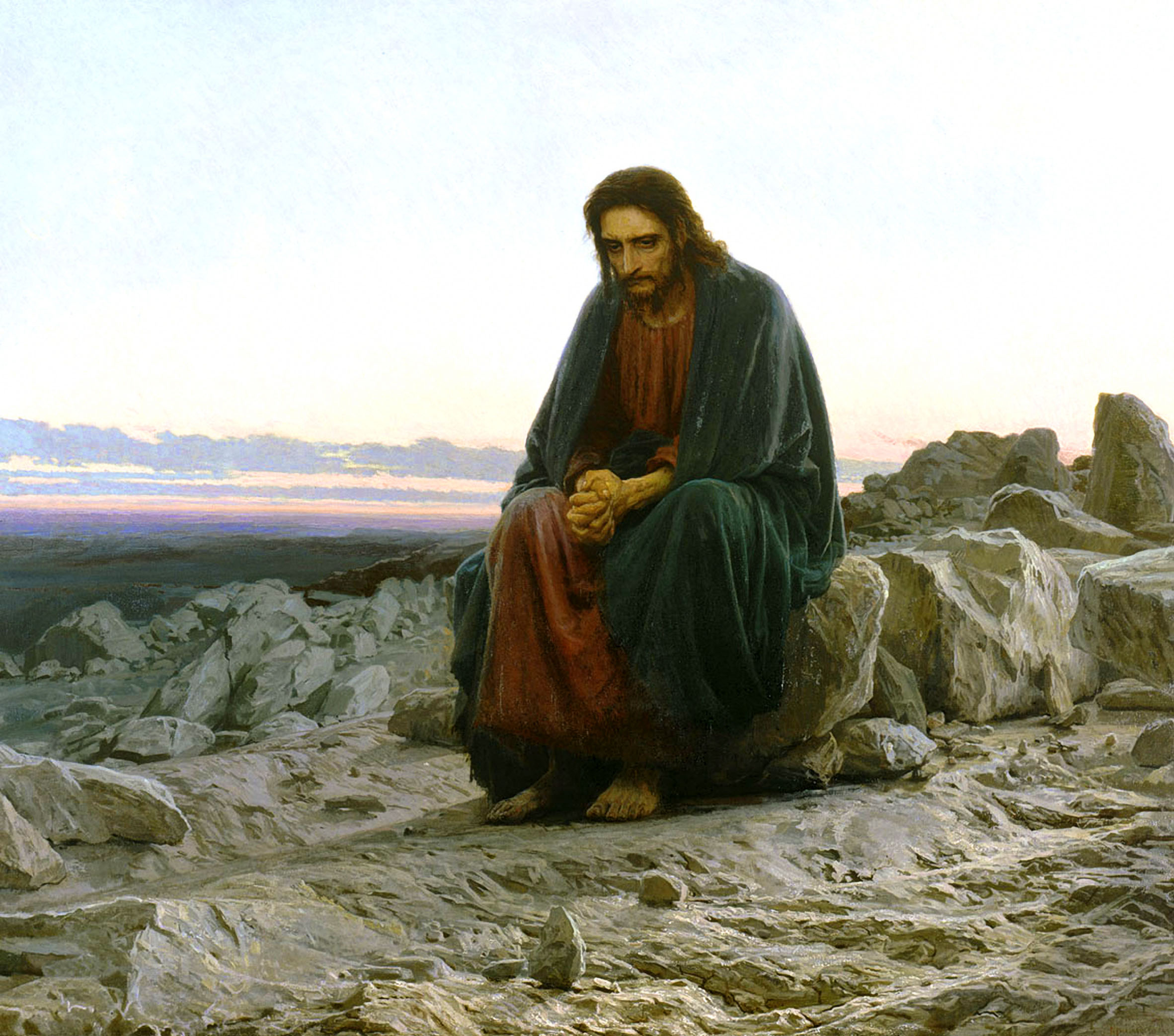 Христос в пустыне. Иван Николаевич Крамской. 1872.