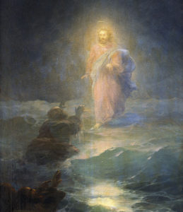 иисус идущий по воде