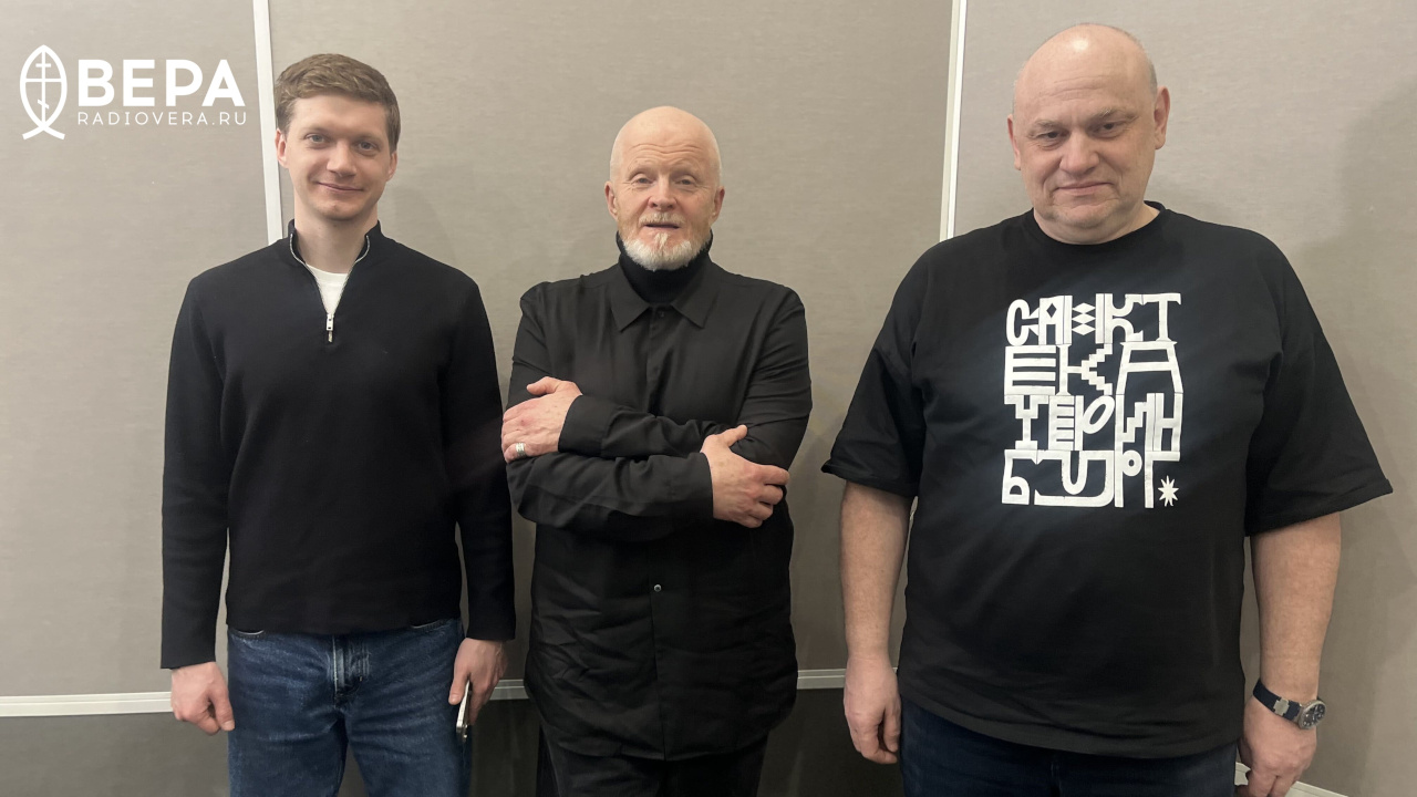 Евгений Фатеев, Андрей Кабанов, Тимофей Жуков в студии Радио ВЕРА