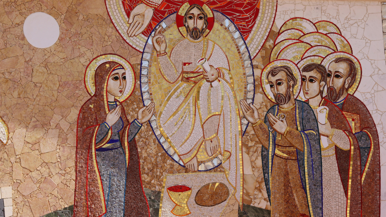 Мозаика с религиозной сценой